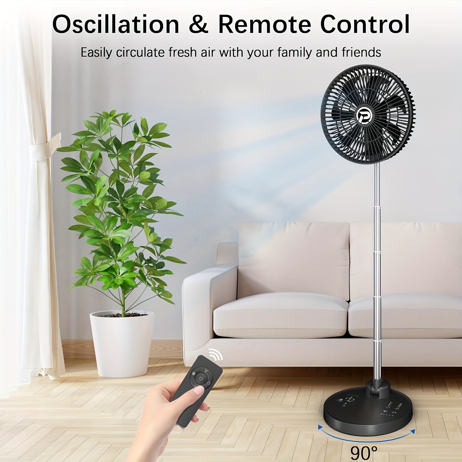 Ventilador portátil PANERGY 10” recargable – Envío a Cuba - Imagen 6