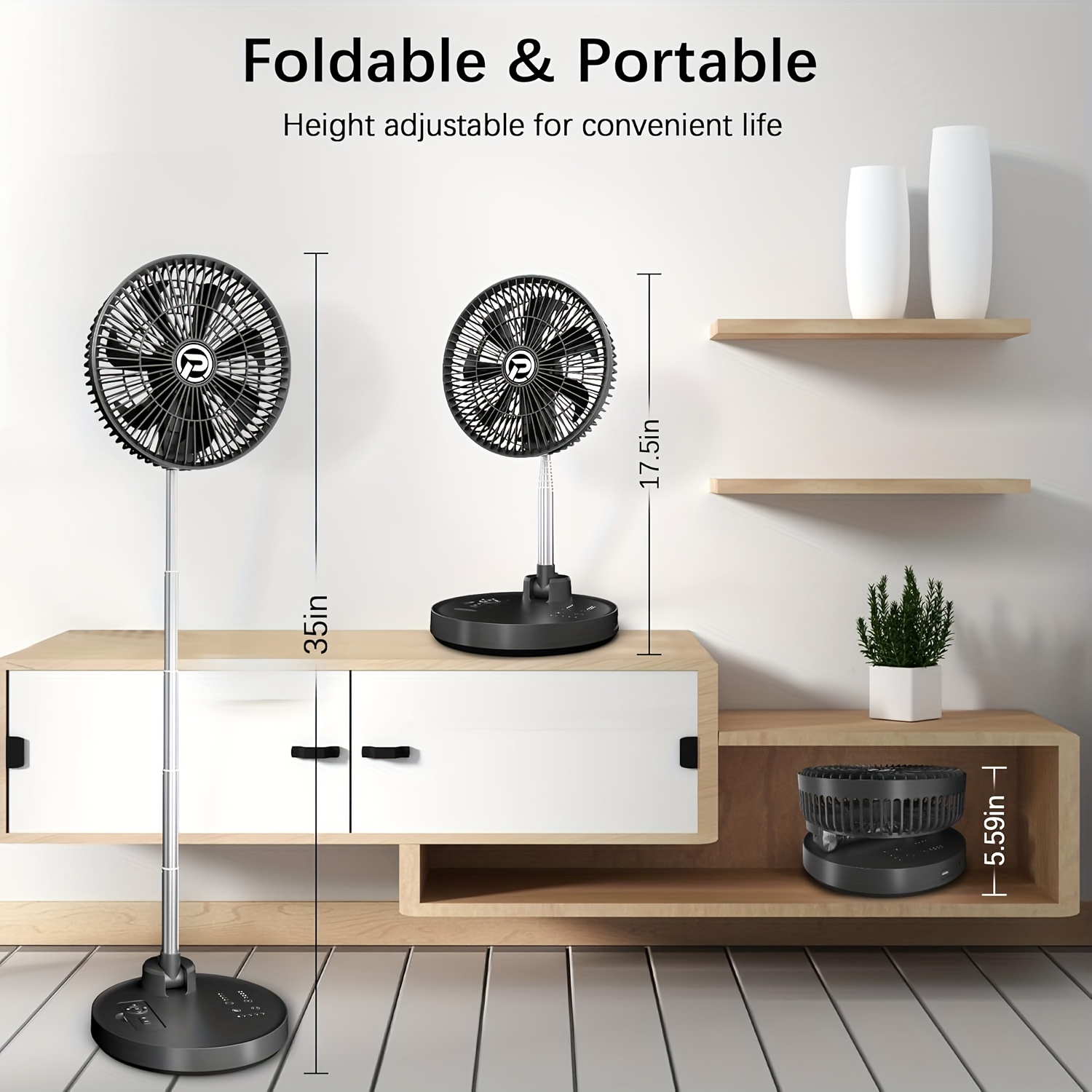 Ventilador portátil PANERGY 10” recargable – Envío a Cuba - Imagen 3