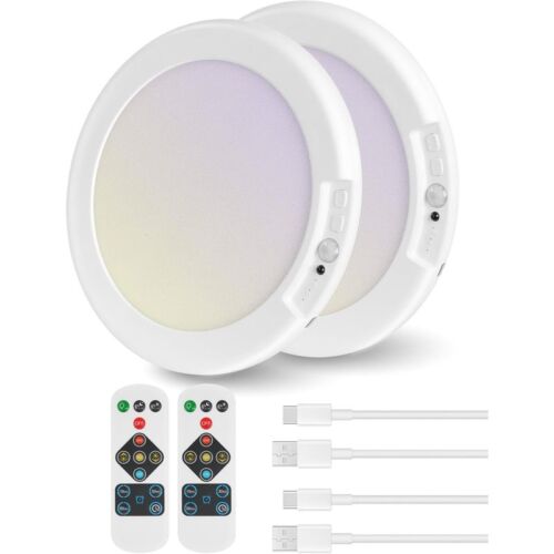 Lámpara de techo recargable GOEBLESON con control remoto luz LED blanca para emergencia y apagones en Cuba